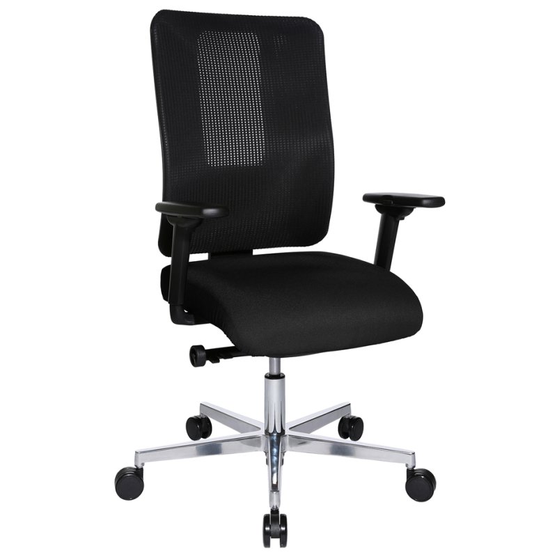 Topstar bureaustoel Sitness Open X (N) Deluxe, blauw, met armleuningen